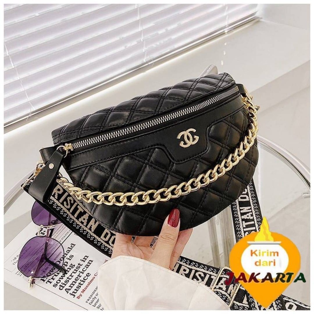 (2PC BISA IKG)GTBI99887090 NEW ARRIVAL !!! TAS PINGGANG IMPORT WAIST BAG PREMIUM TERBARU
