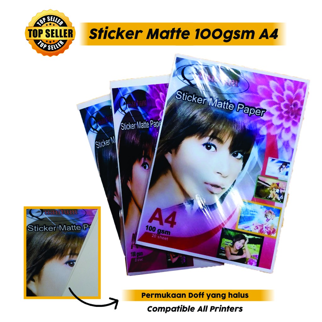 

Platinum Sticker Matte Paper A4 100gsm