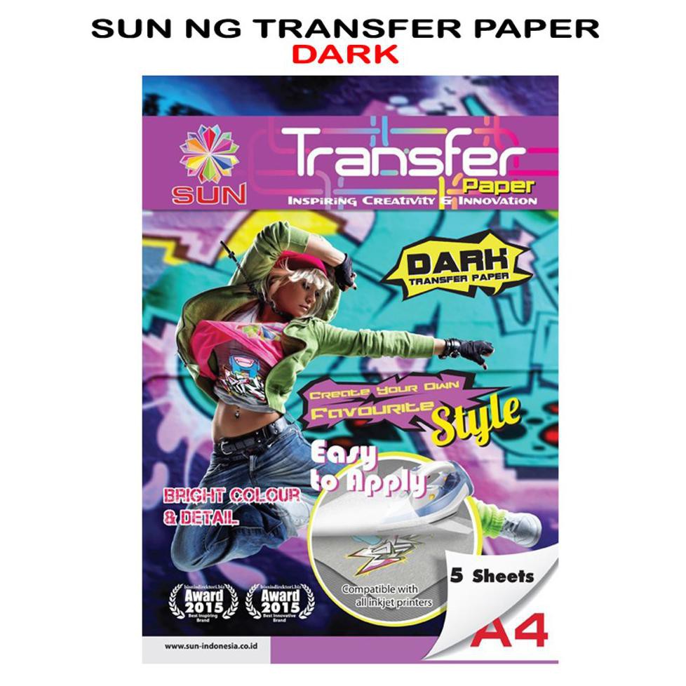 

Kertas Transfer Kain - SUN Next Generation Transfer Paper Dark A4