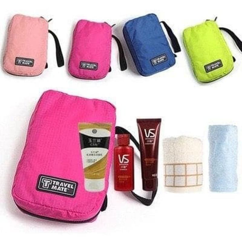 Tas Travel Kit Tas Kosmetik Mandi Tas Pouch Organizer Toiletries Pouch Travel