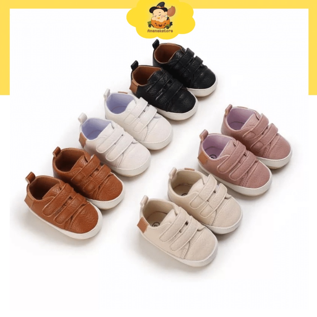 ANANAKSTORE - Sepatu bayi prewalker 0-2 tahun / sneaker baby anti slip / sepatu bayi impor sepatu bayi lucu