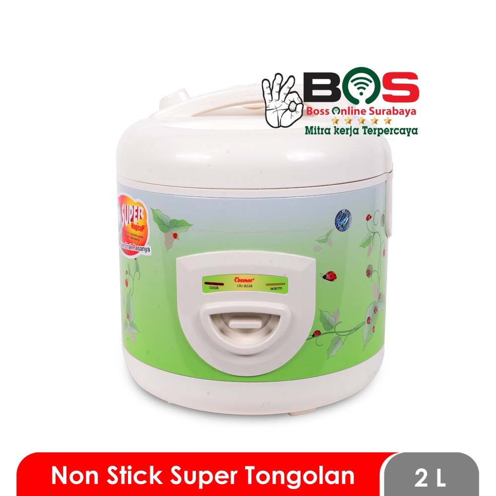 Rice Cooker Cosmos CRJ 8228 CRJ-8228 Magic Com Cosmos Penanak Nasi CRJ8228 2L