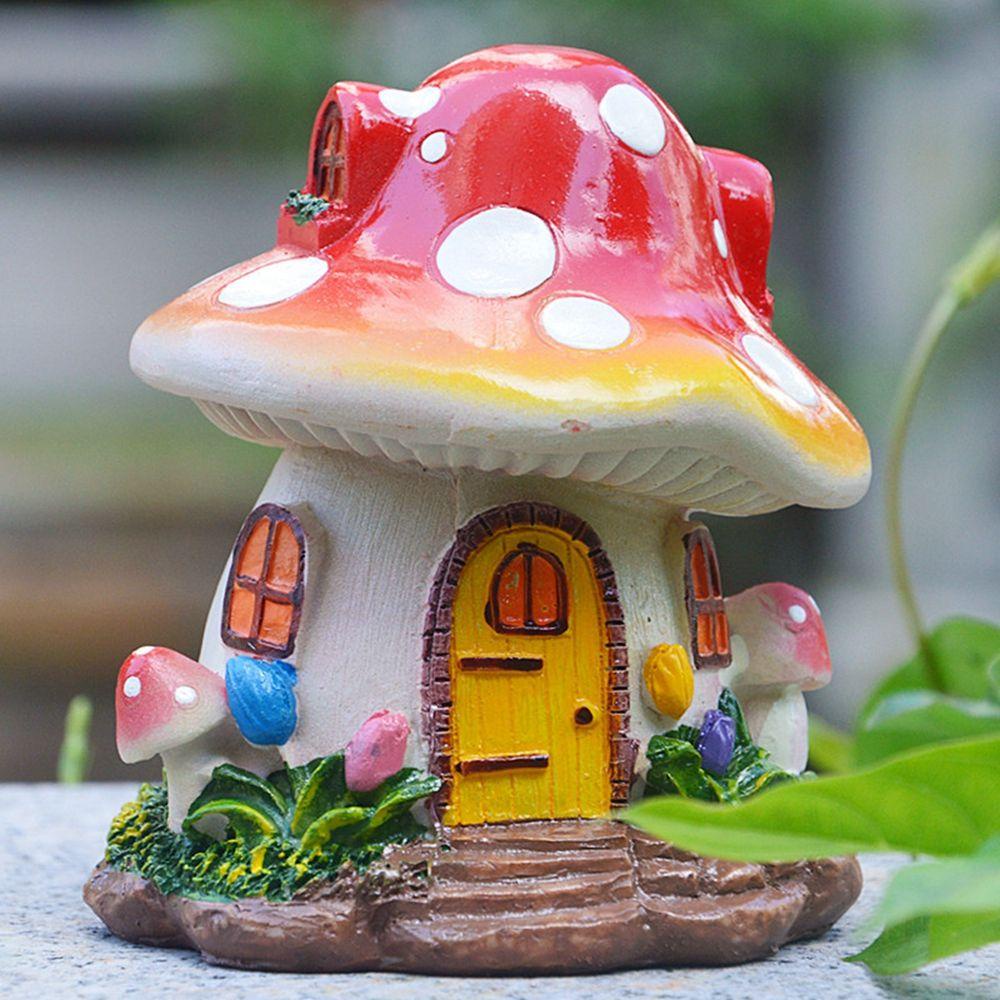 [Elegan] Rumah Jamur Natal Bonsai Craft Flower Mushroom Desktop Decor Hiasan Rumah Miniatur