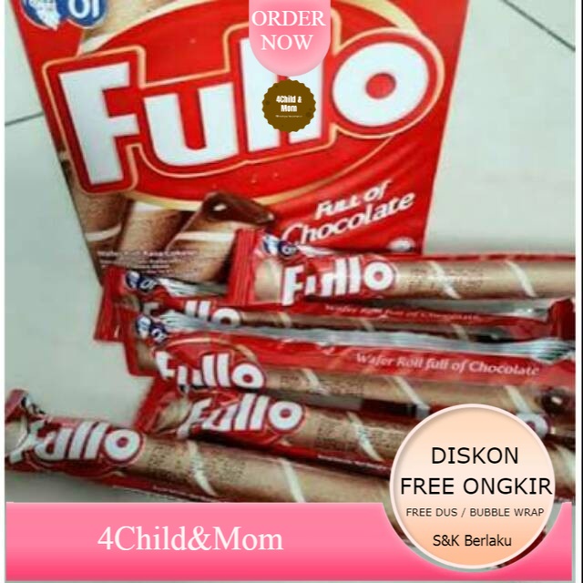 

Fullo Wafer Stick Coklat Snack Cemilan Makanan Ringan 250 gram