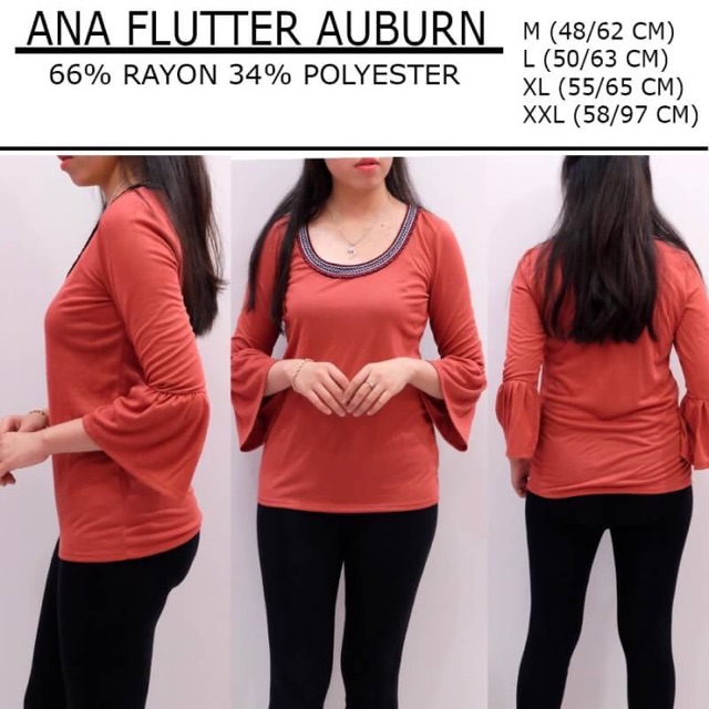 Blouse branded - Ana Flutter blouse