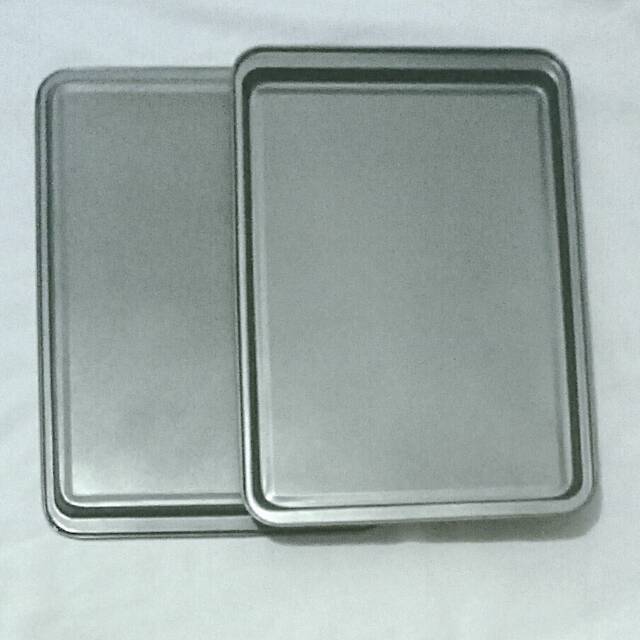 Loyang kue kering lapis teflon anti lengket loyang empat persegi panjang loyang loyang pizza spuit