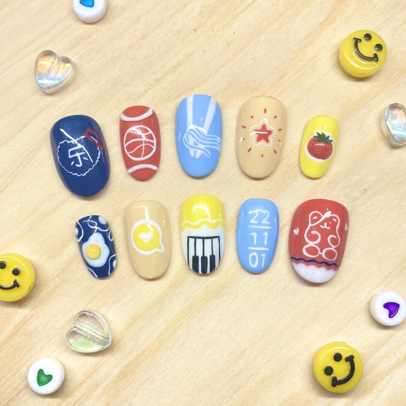 NCT DREAM CHENLE fake nails kuku palsu press on nails