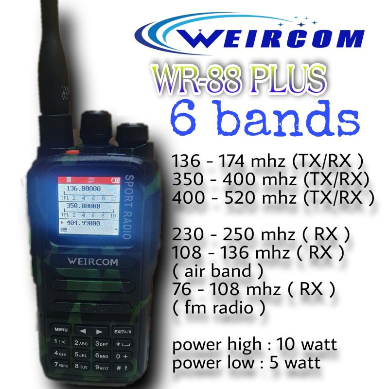 HT weircom WR 88 plus 6 Band