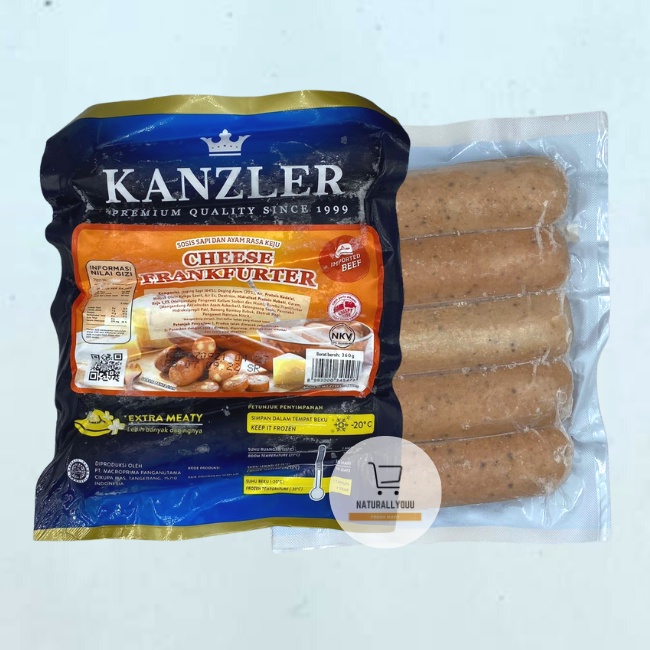 Kanzler Sosis Keju Cheese Frankfurter 360gr