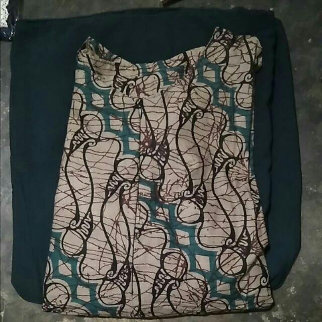 Termurah!! Gamis Batik Kombinasi Standard Dan Jumbo Ld120cm Bisa Untuk Ibu Menyusui