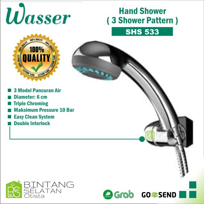 Hand Shower Wasser SHS-533 SHS 533 ( 3 Shower Pattern )