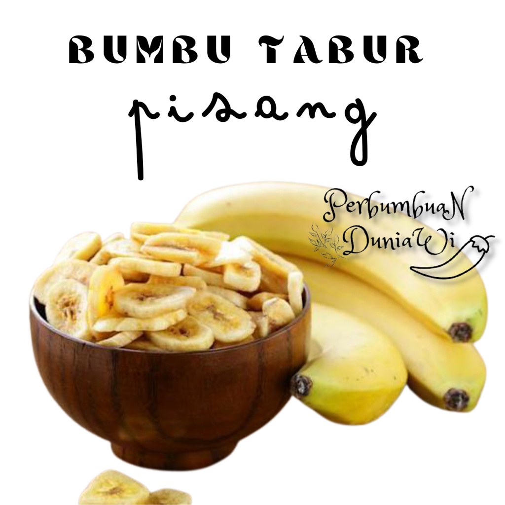 

Bumbu Tabur Rasa Pisang Bubuk Banana Seasoning Powder 500gr - Perbumbuan Duniawi