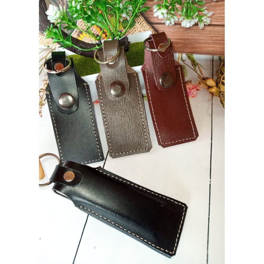 Gantungan Kunci Korek Gas Kulit Asli Gantungan Kunci Kulit Asli