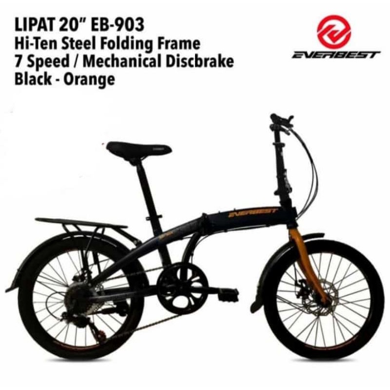 Sepeda Lipat Uk 16 &amp; 20 Inch Murah Berkualitas Everbest 7 Speed EB 903