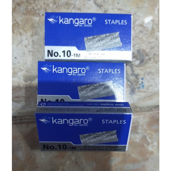

Anak Hekter/Staples merek Kangaro No 10 isi 1000 Staples (20x50)