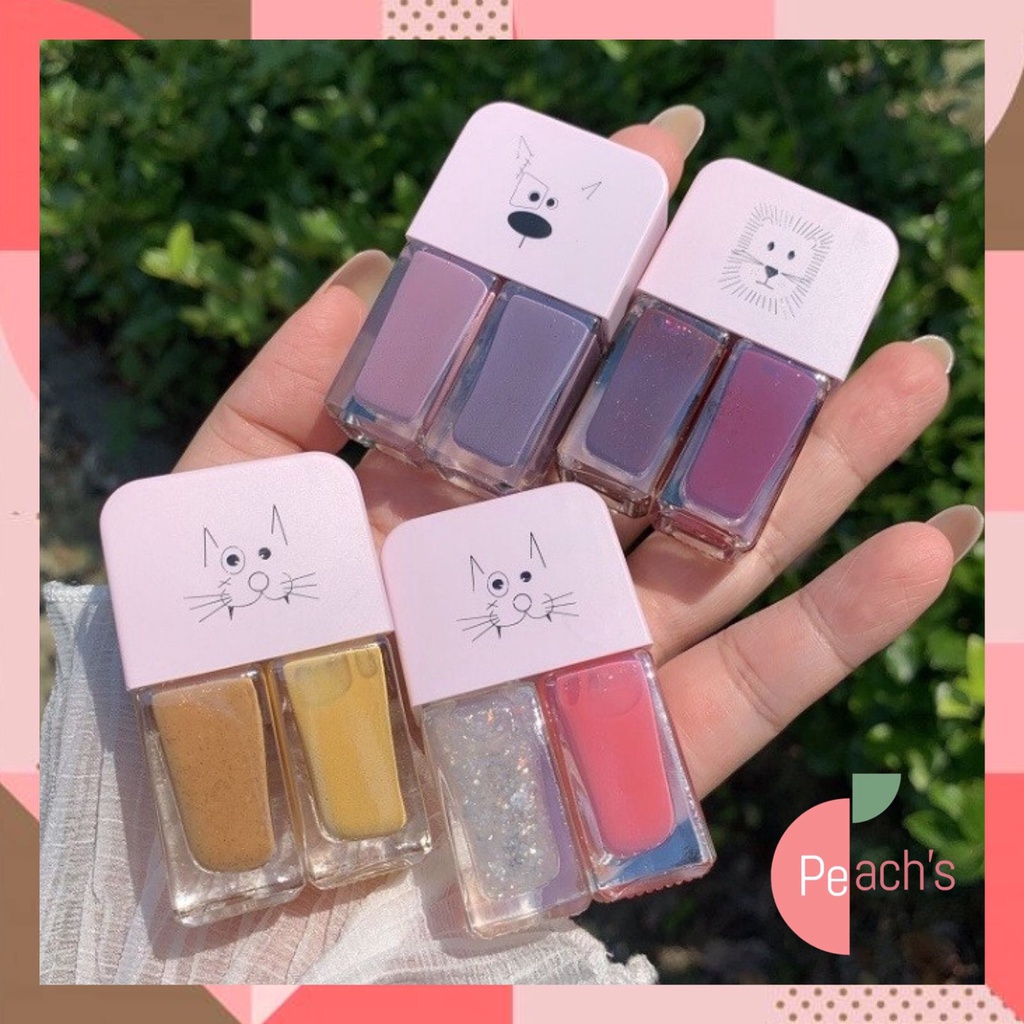 Jual PEACH Nail Polish 2 in 1 / Gel Nail Polish / Kutek Kuku / Cat Kuku