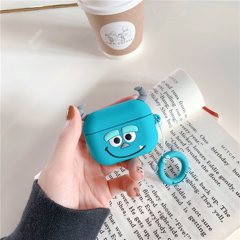 Casing Soft Case Silikon Motif Kartun Monster 3d Untuk Airpods I13 Pro