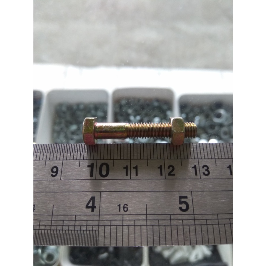 BAUT MUR KUNING M5 X 30 / BMK M5X30 / BAUT M5X30 KUNING BMK M5 X 30 KUNCI 8