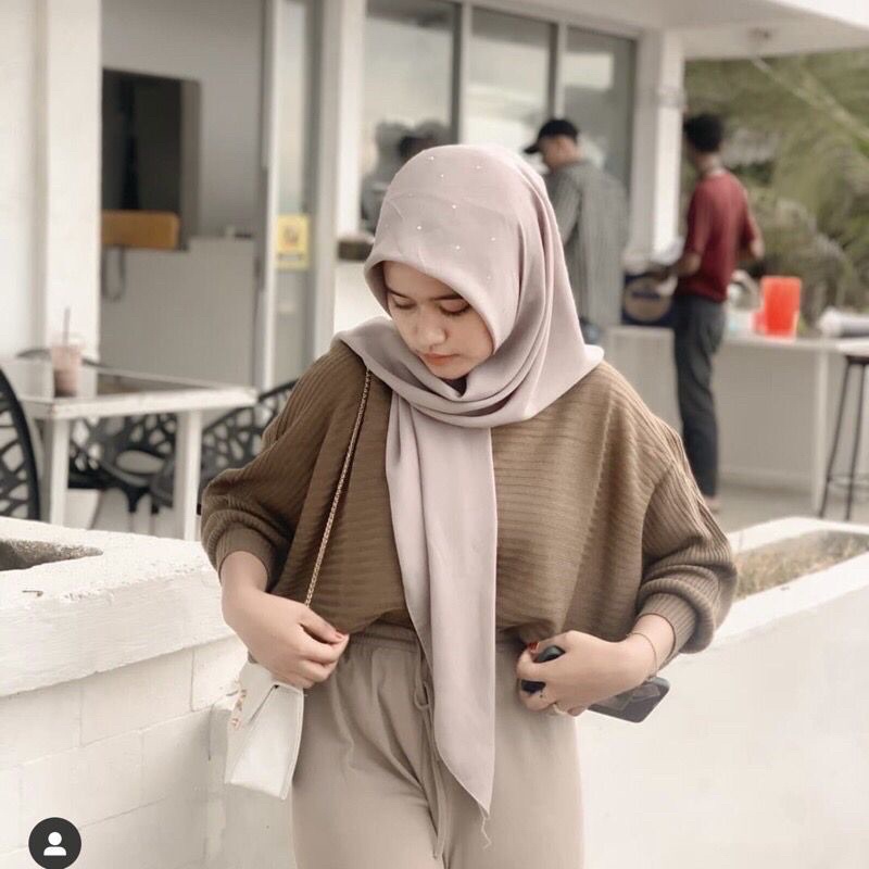 BLOUSE BAJU RAJUT BATWING | ATASAN WANITA MODEL KELELAWAR | OUTER RAJUT KALONG KNIT-2