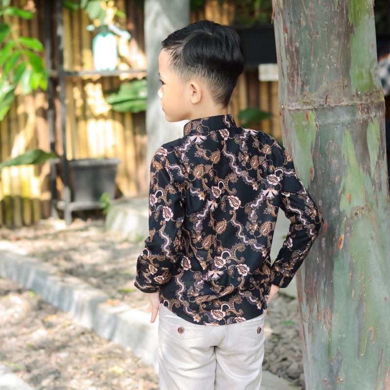 BatikBule Kemeja batik slimfit anak anak motif casual keren promo