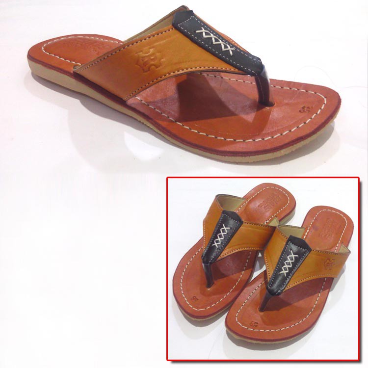 Sandal Kulit Wanita ORIGINAL Murah Model Terbaru 100% Kulit Sapi Asli Magetan - A07