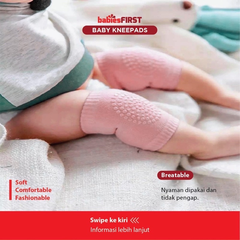 babiesFirst PELINDUNG LUTUT pada bayi (SEPASANG) / Knee Protector or Pad for baby - READY !!