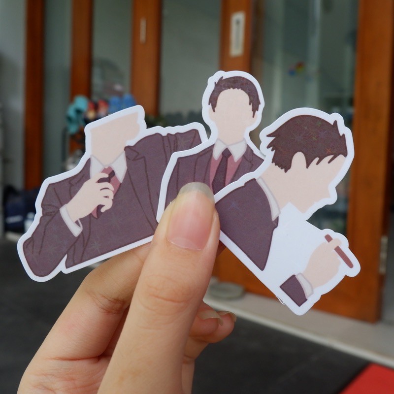 Hologram Daisuke Kambe Stickers —millionaire detective balance unlimited fugou keiji anime stickaboo