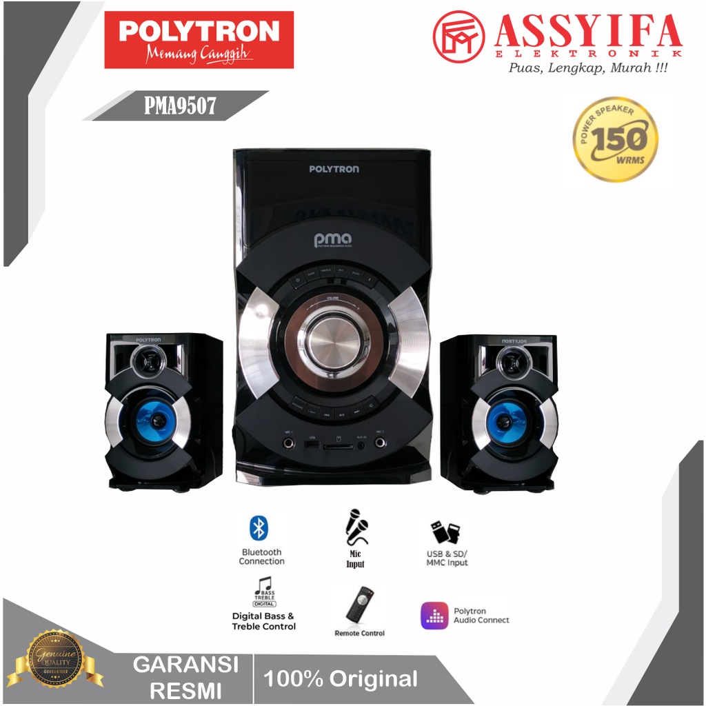 SPEAKER AKTIF POLYTRON PMA 9507 GARANSI RESMI
