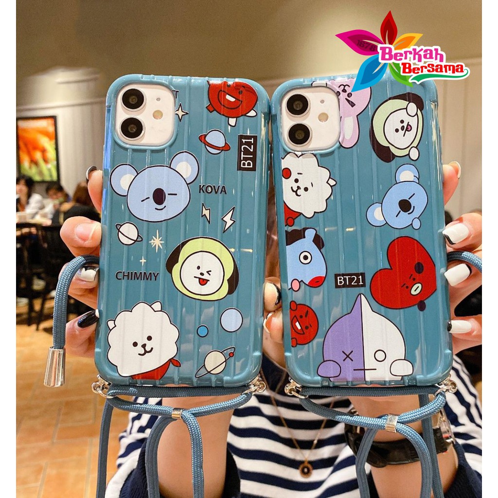 SS163 case Slingcase Lanyard KARTUN Oppo F1s A59 A3s A5s A7 A11k A12 A5 A9 2020 A31 A8 BB4638