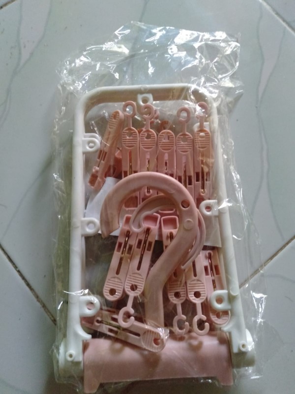 [cod] Jemuran Gantungan 12 Jepitan Untuk Sendok Hanger Handuk Celana Dalam Bra Bisa Multifungsi