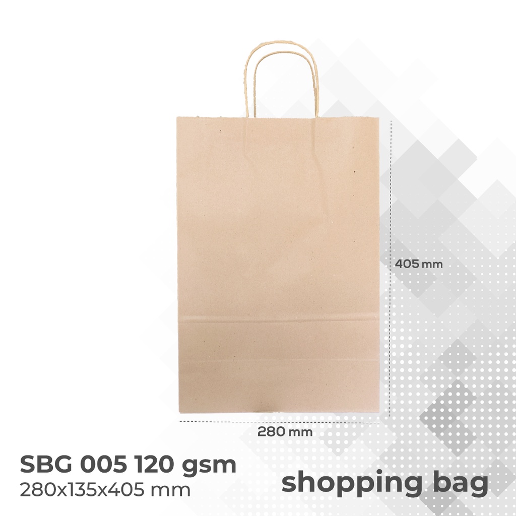 Tas Belanja Kantong Kertas Shopping Bag (SBG5-28X13.5X40.5)