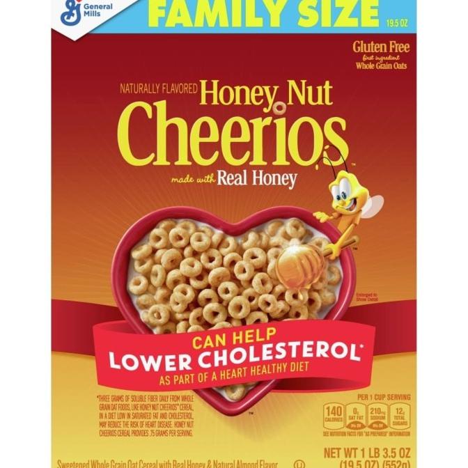 

Cheerios Honey Nut 552 Gr - Sereal Sarapan Cheerios Honey Nut