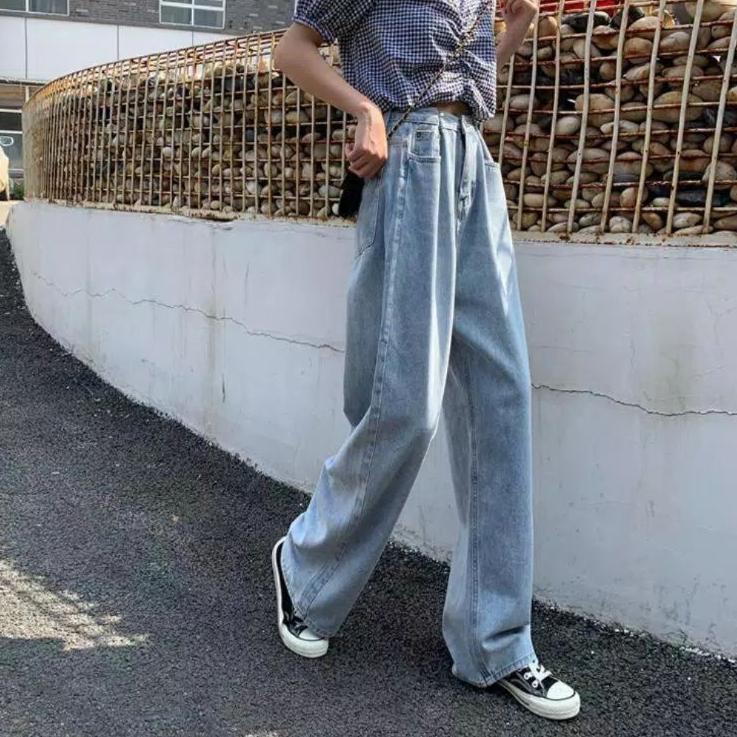 ➻yj Grosir➻ Loose Highwaist Jeans - CHAINY 49 ➻