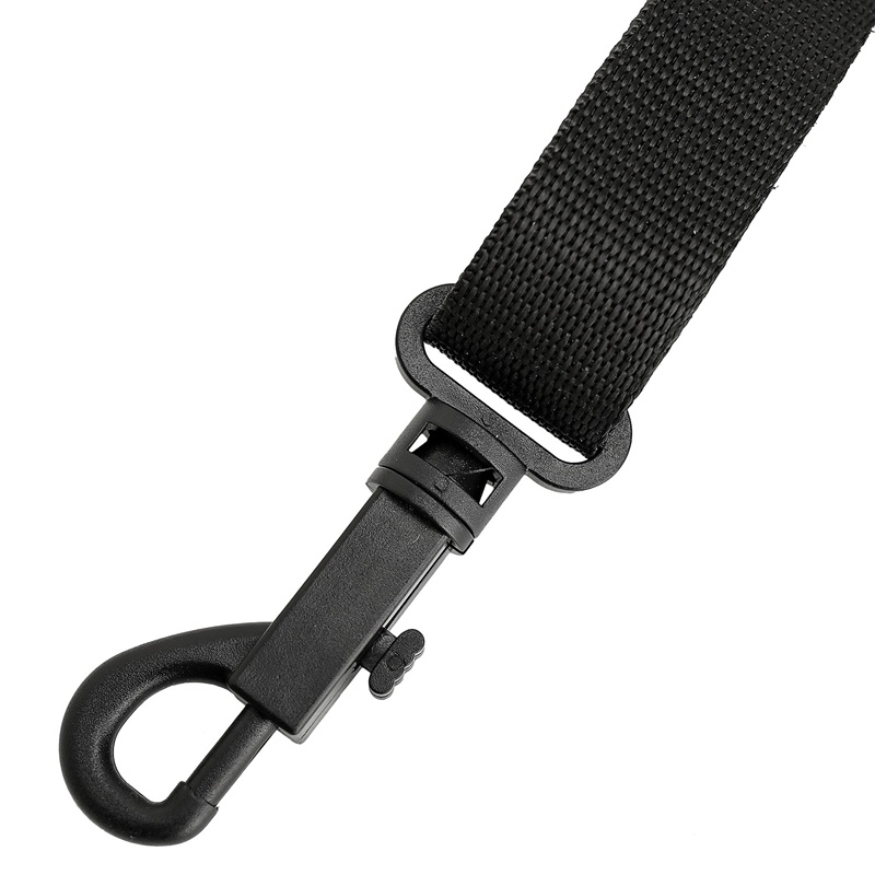 Strap Leher Adjustable Dengan Kait Snap Warna Hitam / Kopi Untuk Saxophone