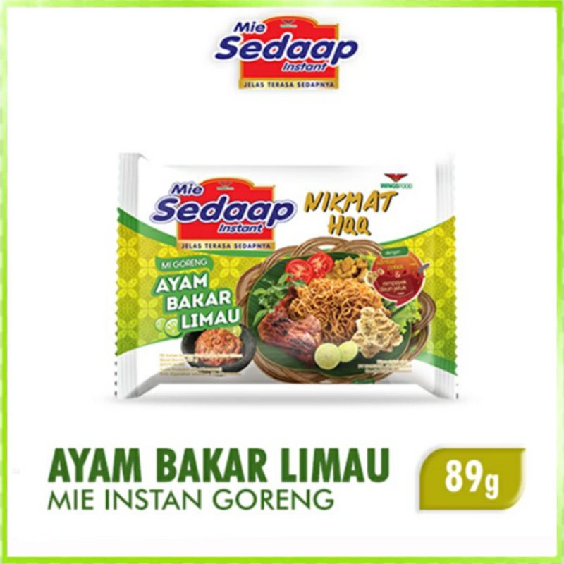 

sedaap mie goreng ayam bakar limau