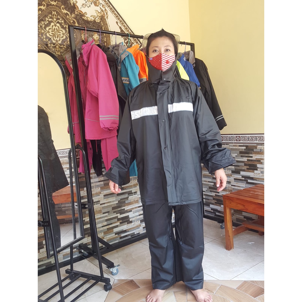 Jas Ujan/Jas Hujan Axio Karet Tebal Original - Jas Hujan Pria / Wanita -