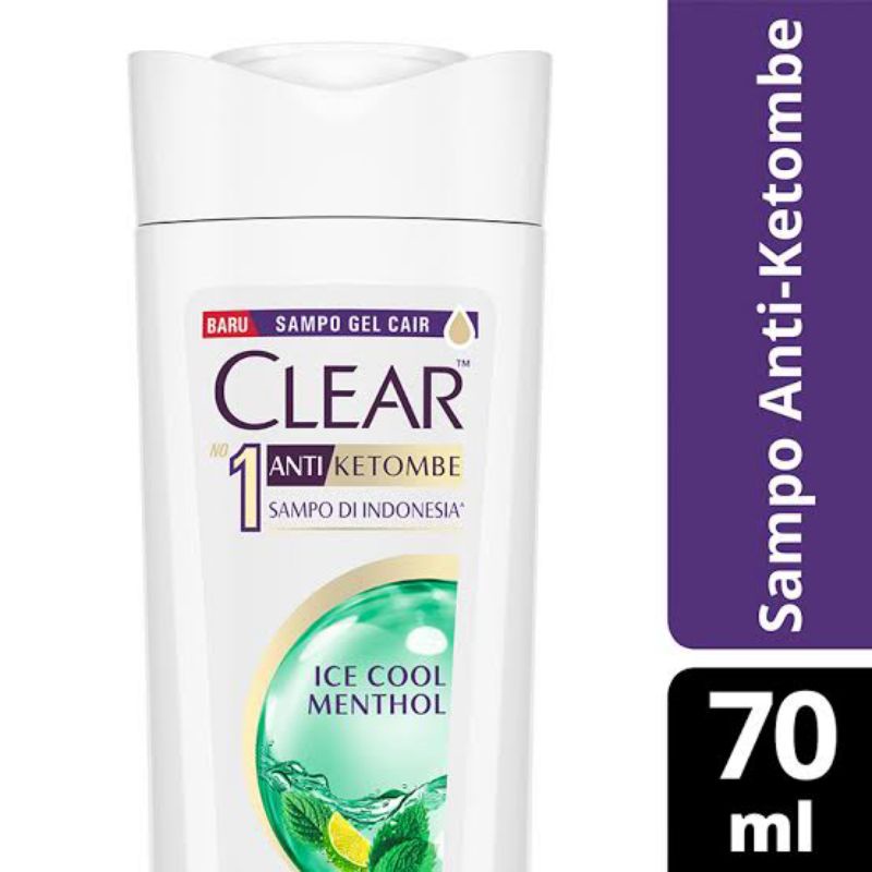 Clear Ice Cool Menthol Shampo 70ml