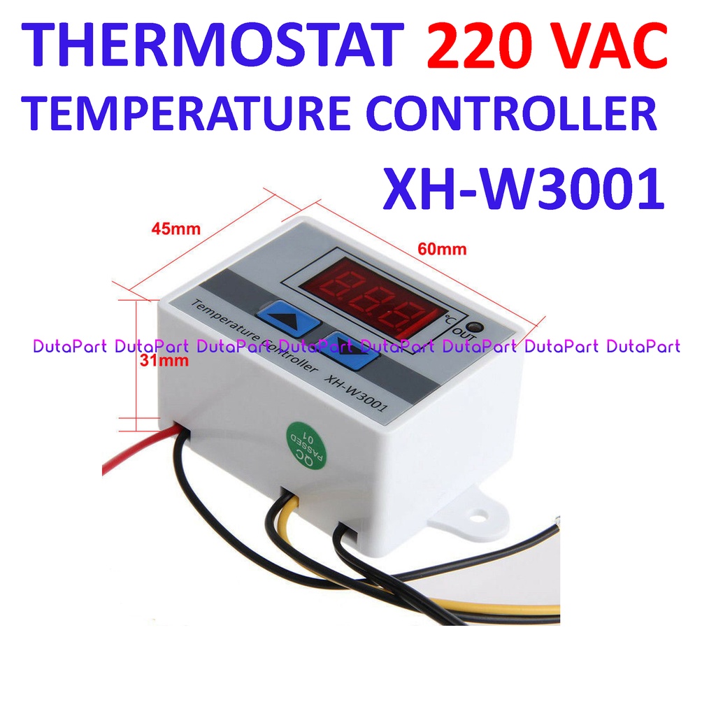 Thermostat Digital Temperature Controller 220V AC XH-W3001 Termostat