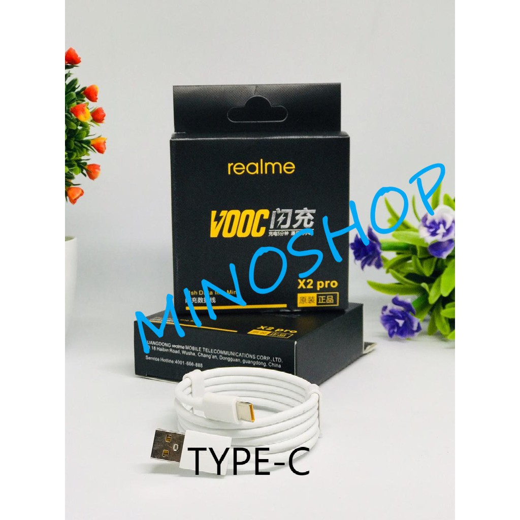 KABEL DATA REALME VOOC TYPE-C / MICRO USB ORIGINAL SUPER VOOC