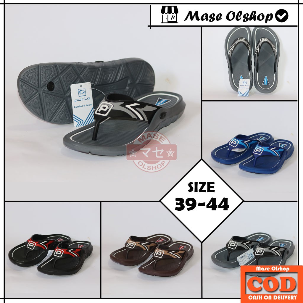 Sandal Jepit Karet Pria Porto 1031M Jumbo