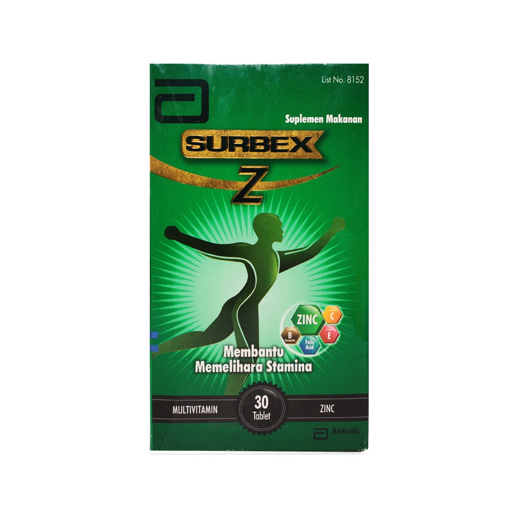 SURBEX Z BOX Isi 30 Tablet - Multivitamin dan Vitamin Zinc