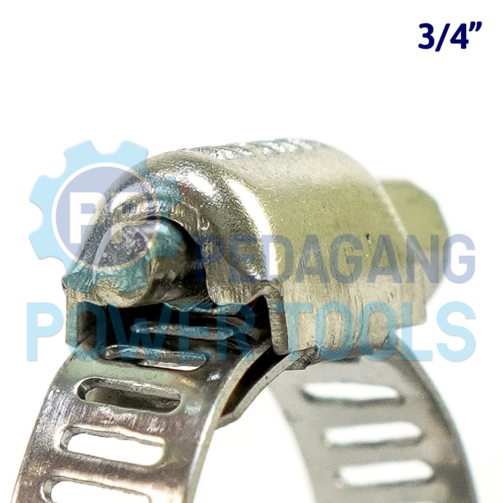 BISON SATUAN KLEM SELANG 3/4&quot; INCH STAINLESS STEEL HOSE CLAMP CINCIN