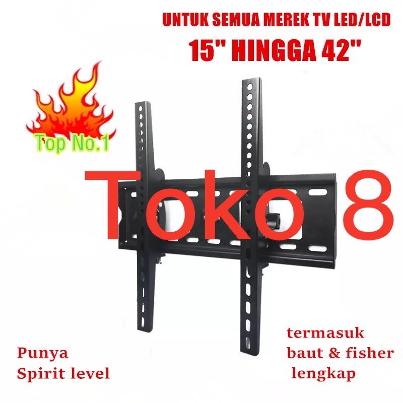 BRACKET TV LED LCD 14-39 INCH WATERPAS / BRAKET TV BERKUALITAS / TAMA BRACKET TV LED LCD 14-39 INCHI