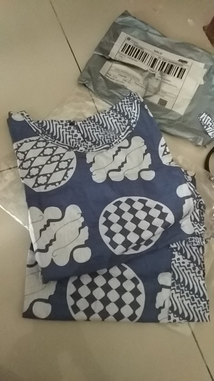 Blus Heyna Blus Batik Cewek Blouse Batik Kerja Atasan Batik Muslim Seragam Batik Modern Muslim Lucu