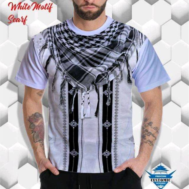 TERLARIS Kaos Sorban / Kaos 3D / Kaos Print / Kaos Sorban Motif / Kaos Sorban Cowok / Kaos Pria
