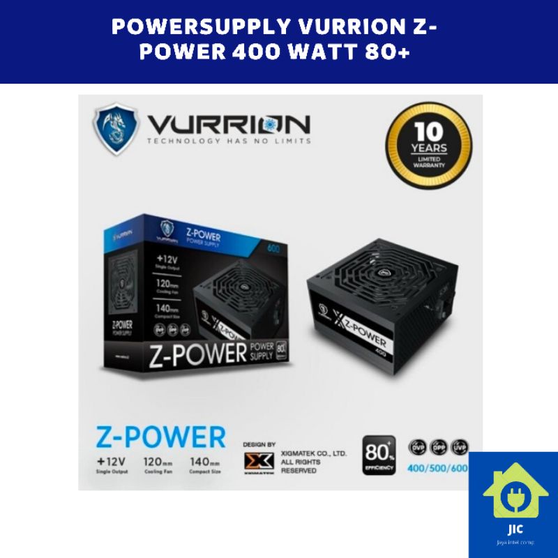POWER SUPPLY VURRION Z-POWER 400 WATT 80+