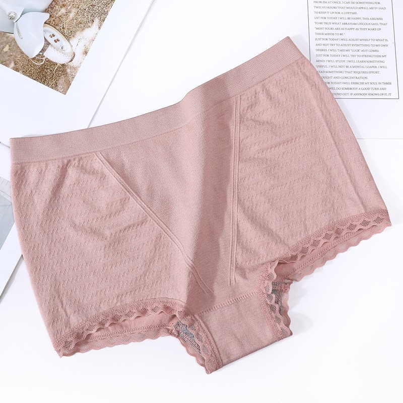 Celana Dalam Garis Panjang ZXY-04 Seamless Frill Design Renda Wanita Short Underwear Pants Import