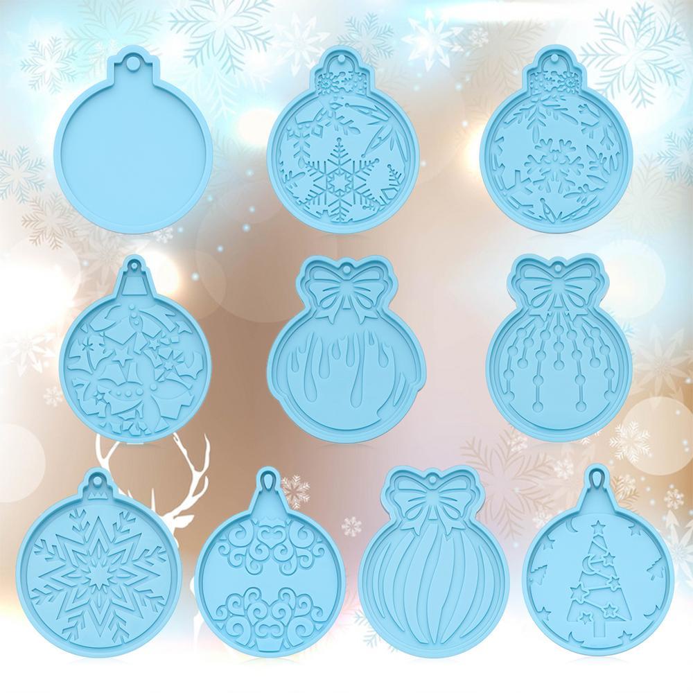 Top Cetakan Bola Natal Xmas ball Cake Tools Clay Mold Alat Membuat Perhiasan