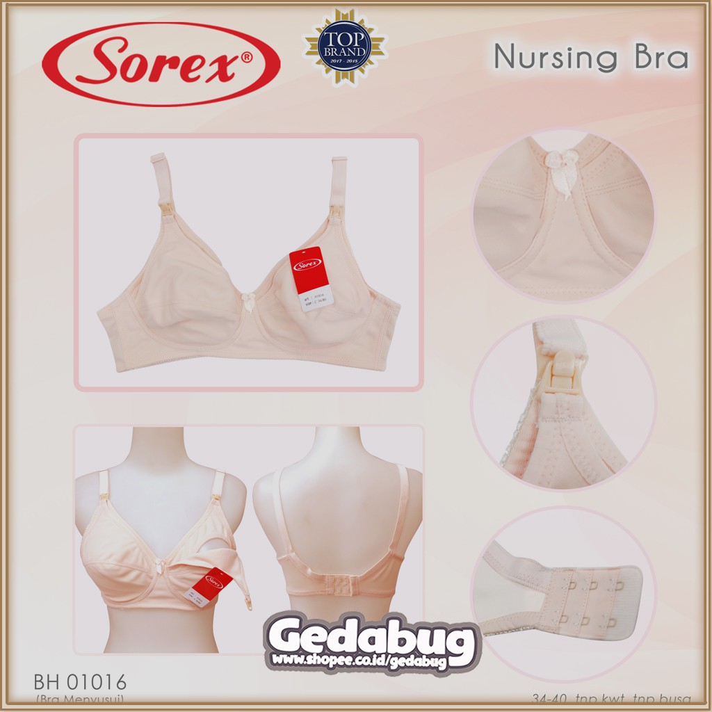 Sorex Nursing Bra 01016 Bra Menyusui Tanpa Kawat - gedabug