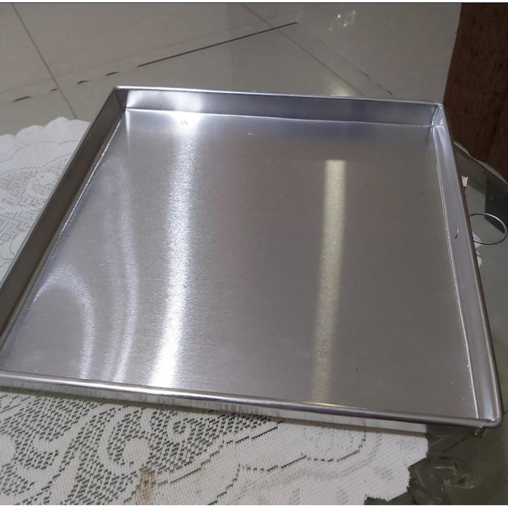 Ukuran : 30x25x2cm LOYANG KUE KERING - ALUMUNIUM TEBAL